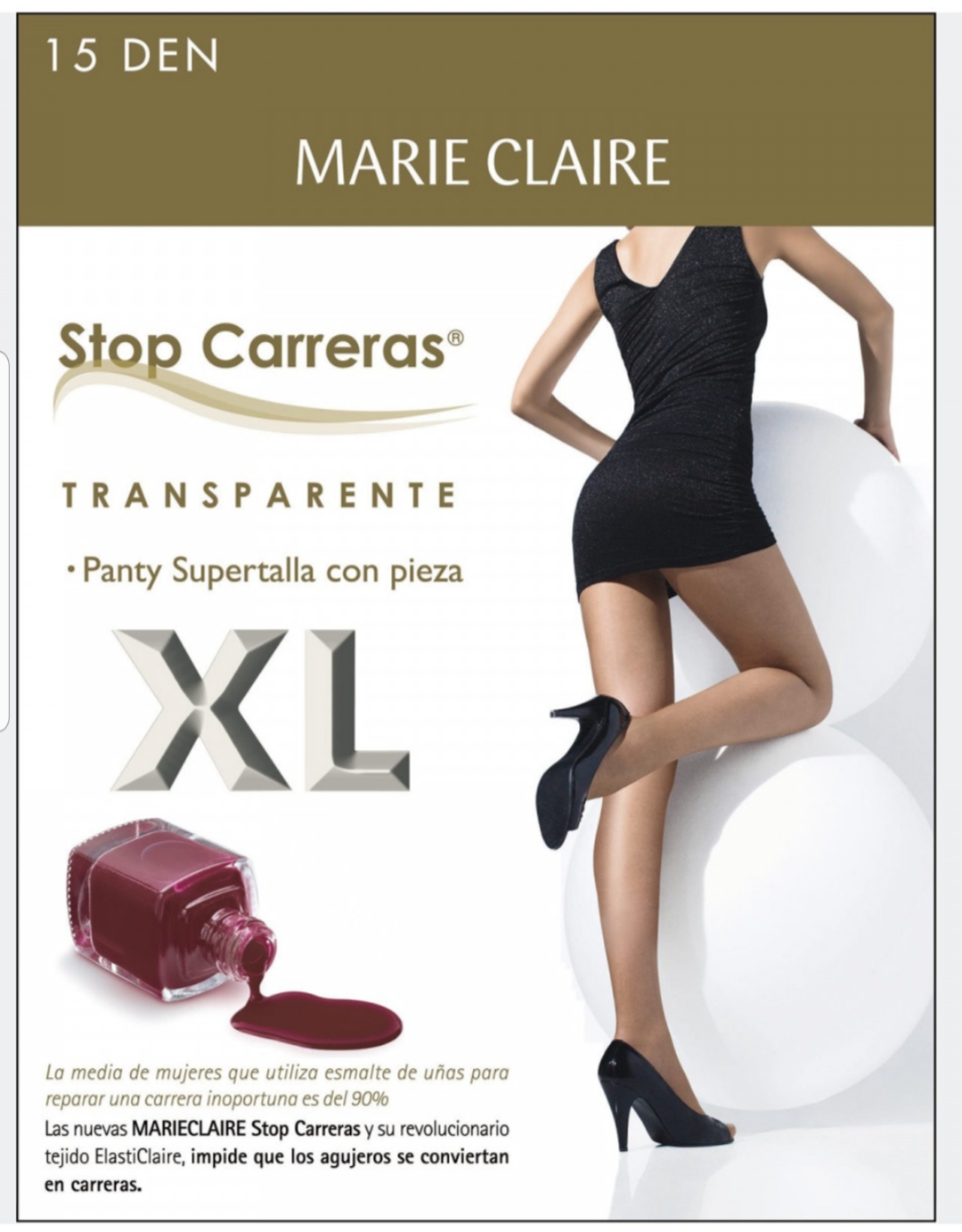 Abalorios, Lencería y Mercería Bazar X • Super Talla Stop Carreras Marie Claire Talla Scala